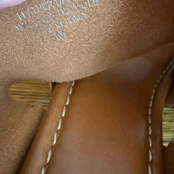 Coach And Four Vero Platform Sandal Brown Leather Studded Size 7.5 Boho - Picture 7 of 15